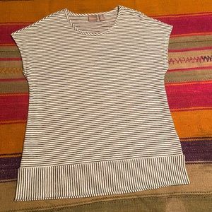 Chico’s Mixed Shadow Stripes Tunic